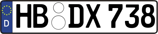 HB-DX738