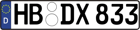 HB-DX833