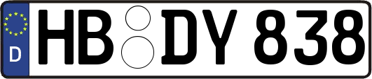 HB-DY838
