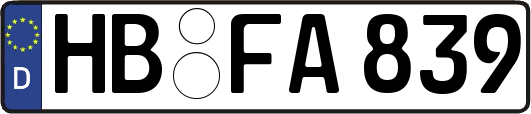 HB-FA839