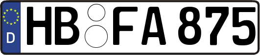 HB-FA875