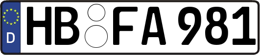 HB-FA981