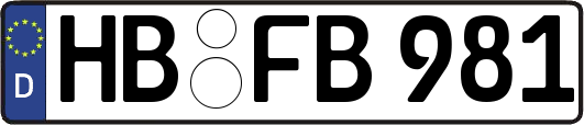 HB-FB981