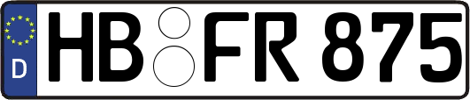HB-FR875
