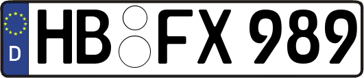 HB-FX989
