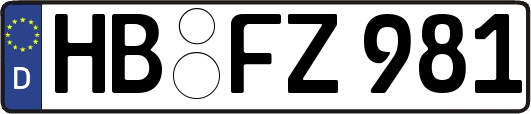 HB-FZ981