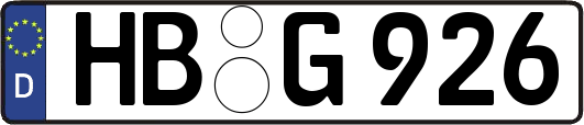 HB-G926