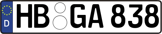 HB-GA838
