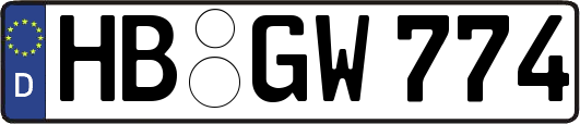HB-GW774