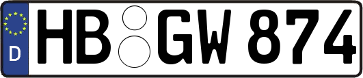 HB-GW874