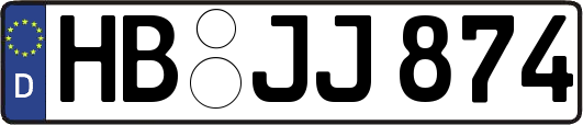 HB-JJ874