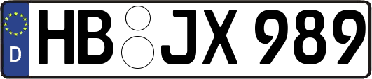 HB-JX989