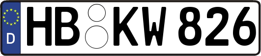 HB-KW826