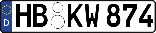 HB-KW874