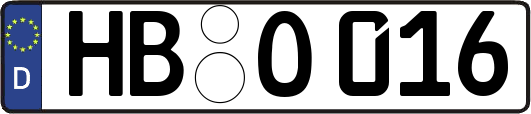 HB-O016