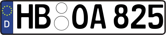 HB-OA825