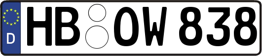 HB-OW838