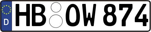HB-OW874