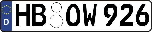 HB-OW926