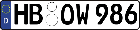 HB-OW986