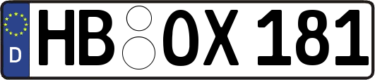 HB-OX181
