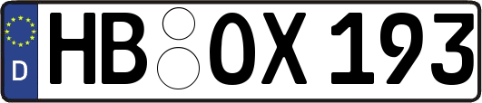 HB-OX193