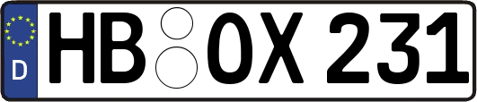 HB-OX231