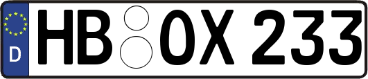 HB-OX233