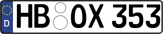 HB-OX353