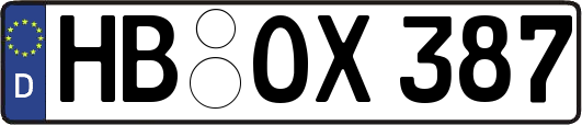 HB-OX387