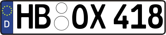 HB-OX418