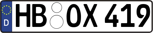 HB-OX419