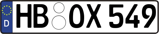 HB-OX549