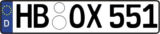 HB-OX551