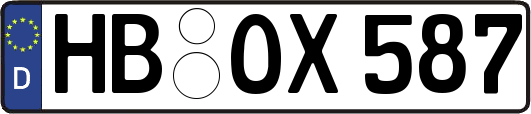 HB-OX587
