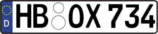 HB-OX734