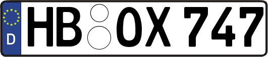 HB-OX747