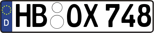 HB-OX748
