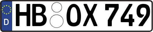 HB-OX749