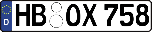 HB-OX758