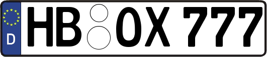 HB-OX777