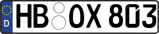 HB-OX803