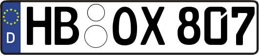 HB-OX807