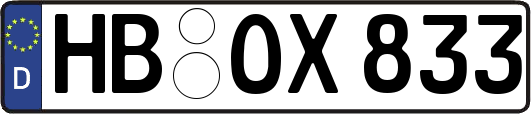 HB-OX833