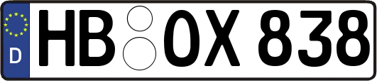 HB-OX838