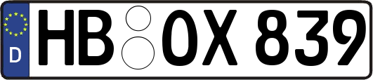 HB-OX839