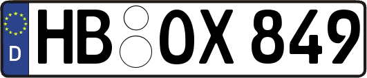 HB-OX849
