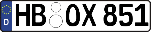 HB-OX851