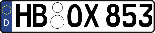 HB-OX853