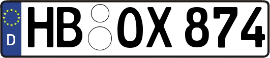 HB-OX874
